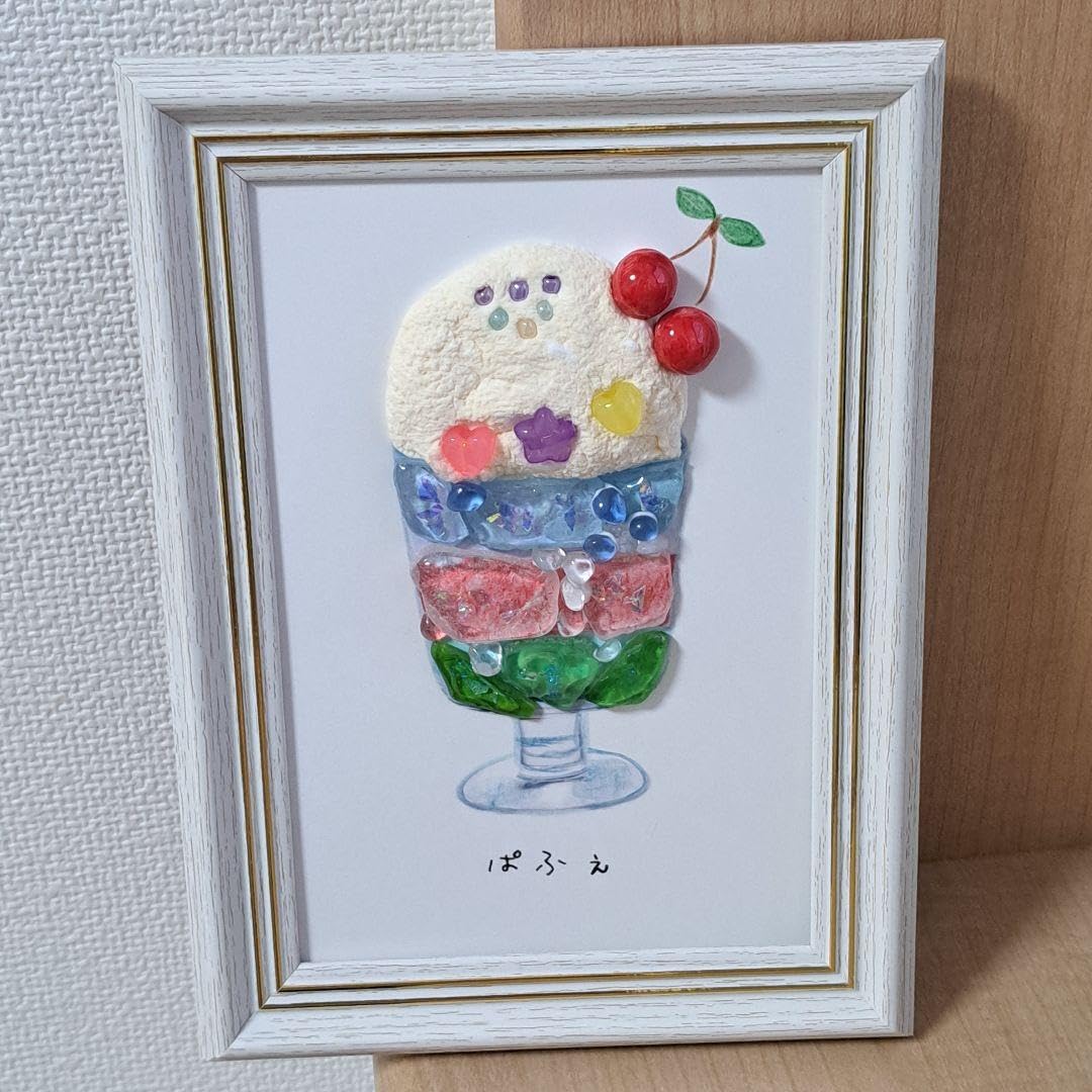 【ルカフィ】 オーダー2点 シーグラスアート シーグラスアート NO.63 『Green in life』の通販 by miiiiiko's
